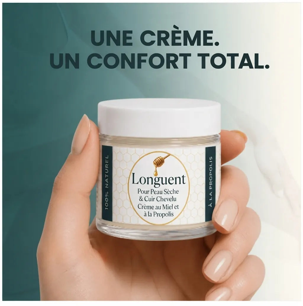 Longuent — Baume Réparateur Apaisant pour Peaux Sèches, Eczéma & Psoriasis