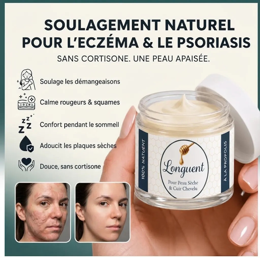 Longuent — Baume Réparateur Apaisant pour Peaux Sèches, Eczéma & Psoriasis