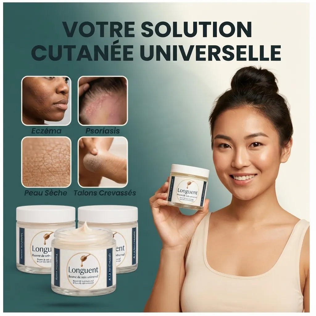 Longuent — Baume Réparateur Apaisant pour Peaux Sèches, Eczéma & Psoriasis