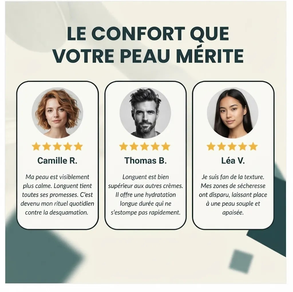 Longuent — Baume Réparateur Apaisant pour Peaux Sèches, Eczéma & Psoriasis