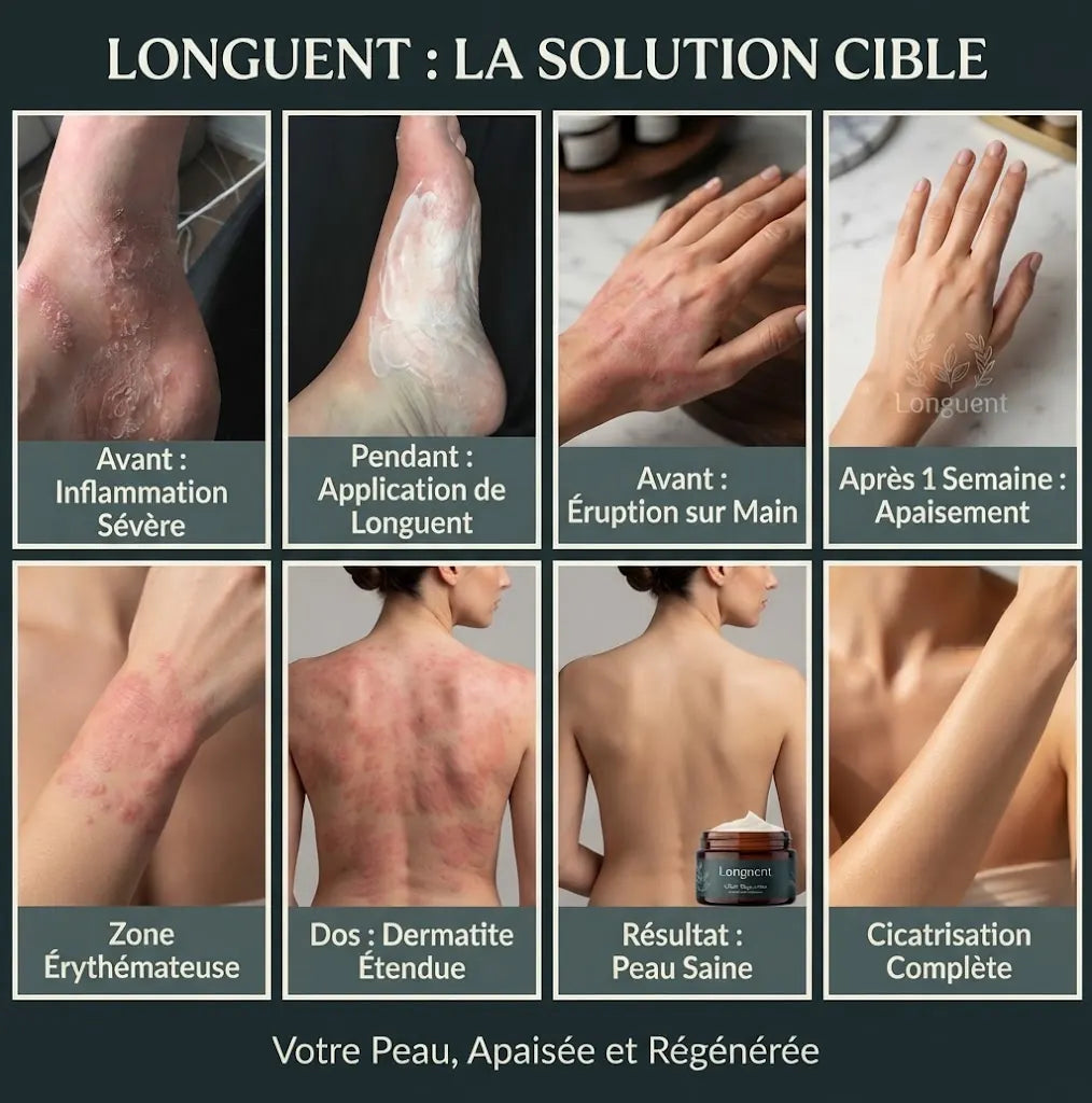 Longuent — Baume Réparateur Apaisant pour Peaux Sèches, Eczéma & Psoriasis